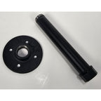 Black Pipe Shelf Bracket 7 Inch Industrial Metal Wall Mount