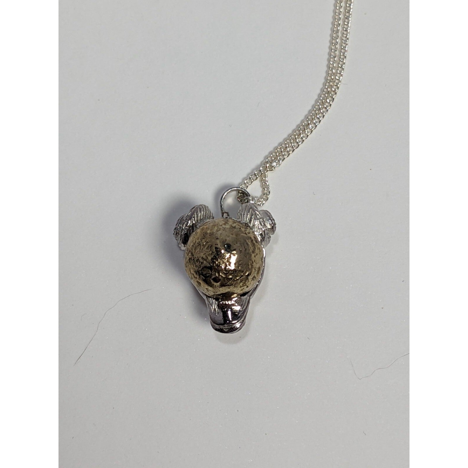 Sterling Silver Aries Zodiac Harmony Ball Pendant Necklace 18 Inch