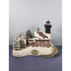 Harbour Lights Old Field Point Lighthouse Christmas COA