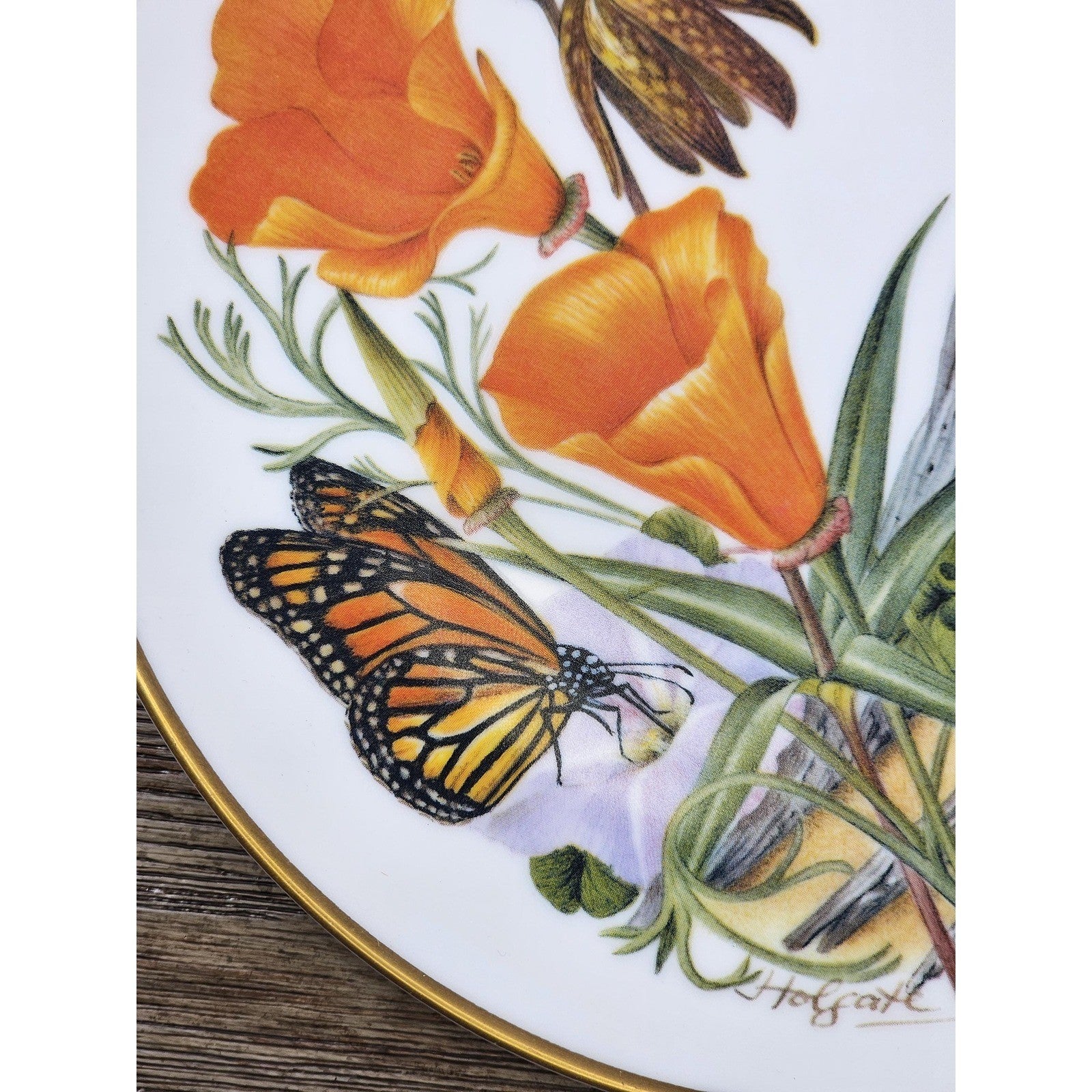 Franklin Mint California Wildflowers Plate 1978 Porcelain