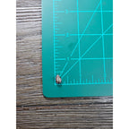 Vintage Pink Teardrop Stud Earrings Silver Tone Used