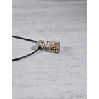 Vintage Cross Prayer Box Necklace Gold Tone Silver Religious Charm