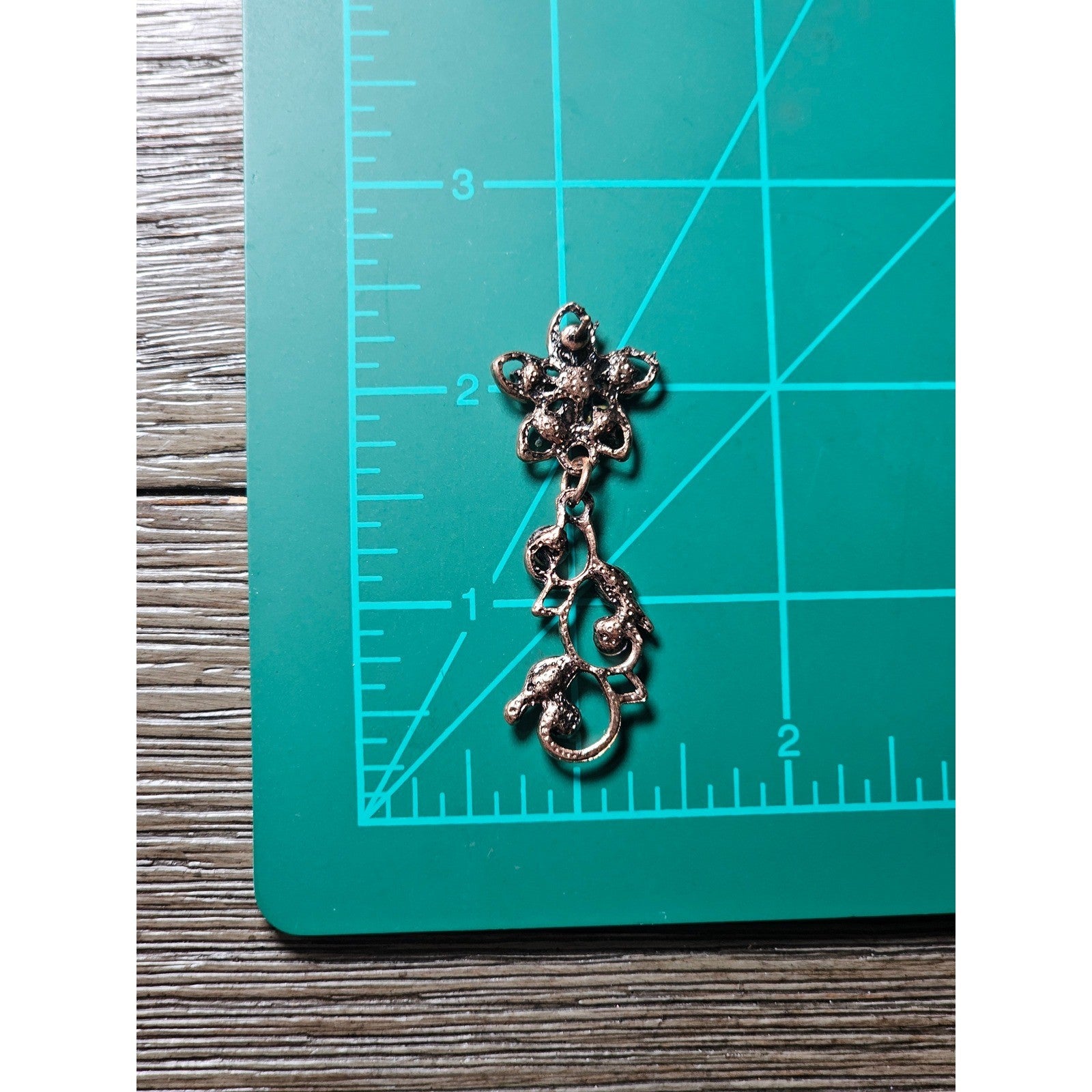 Vintage Butterfly Necklace Earring Set Purple Green Floral Gold Tone