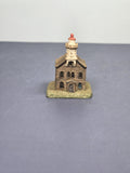 Lenox Miniature Lighthouse Thimble Figurine Great Captain Island Lighthouse CT
