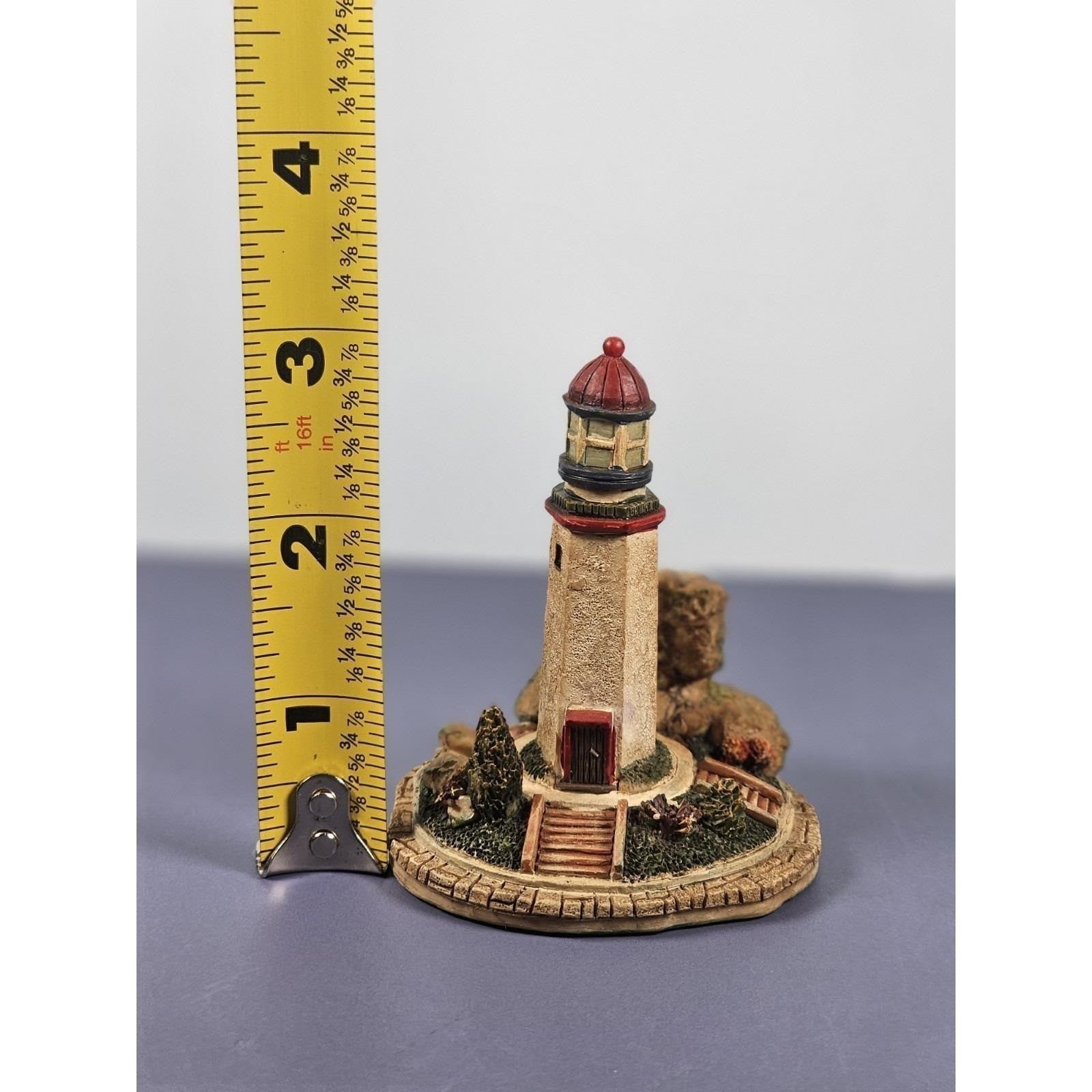 Ks Collection Lighthouse Figurine 1990s Hand Painted Coastal