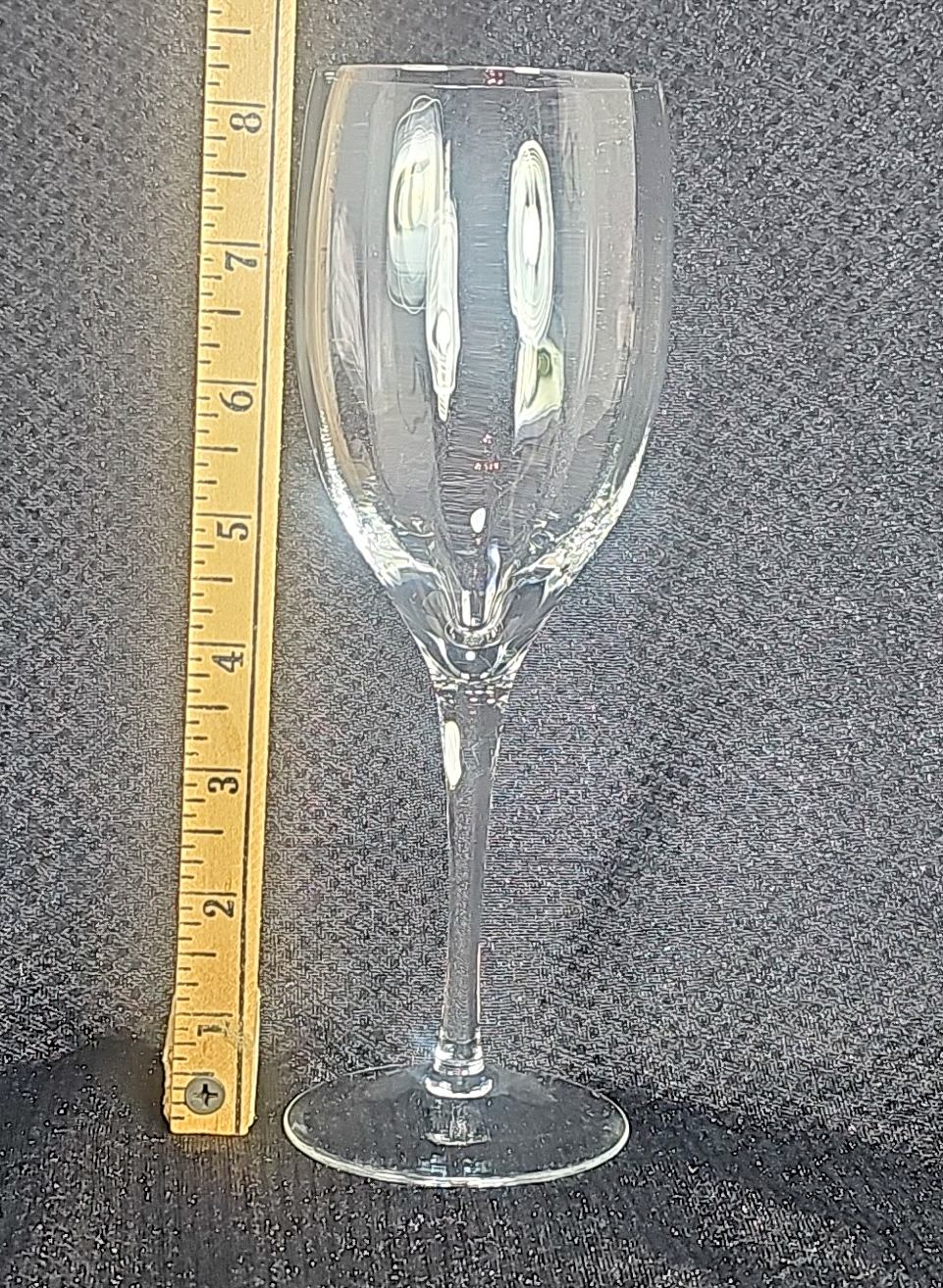 Vintage Crystal "Fantasy" Wine Glass – Elegant Clear Stemware, 6.5″ Tall