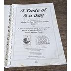 A Taste of 5 a Day Cookbook 1998  Black Churches United Health