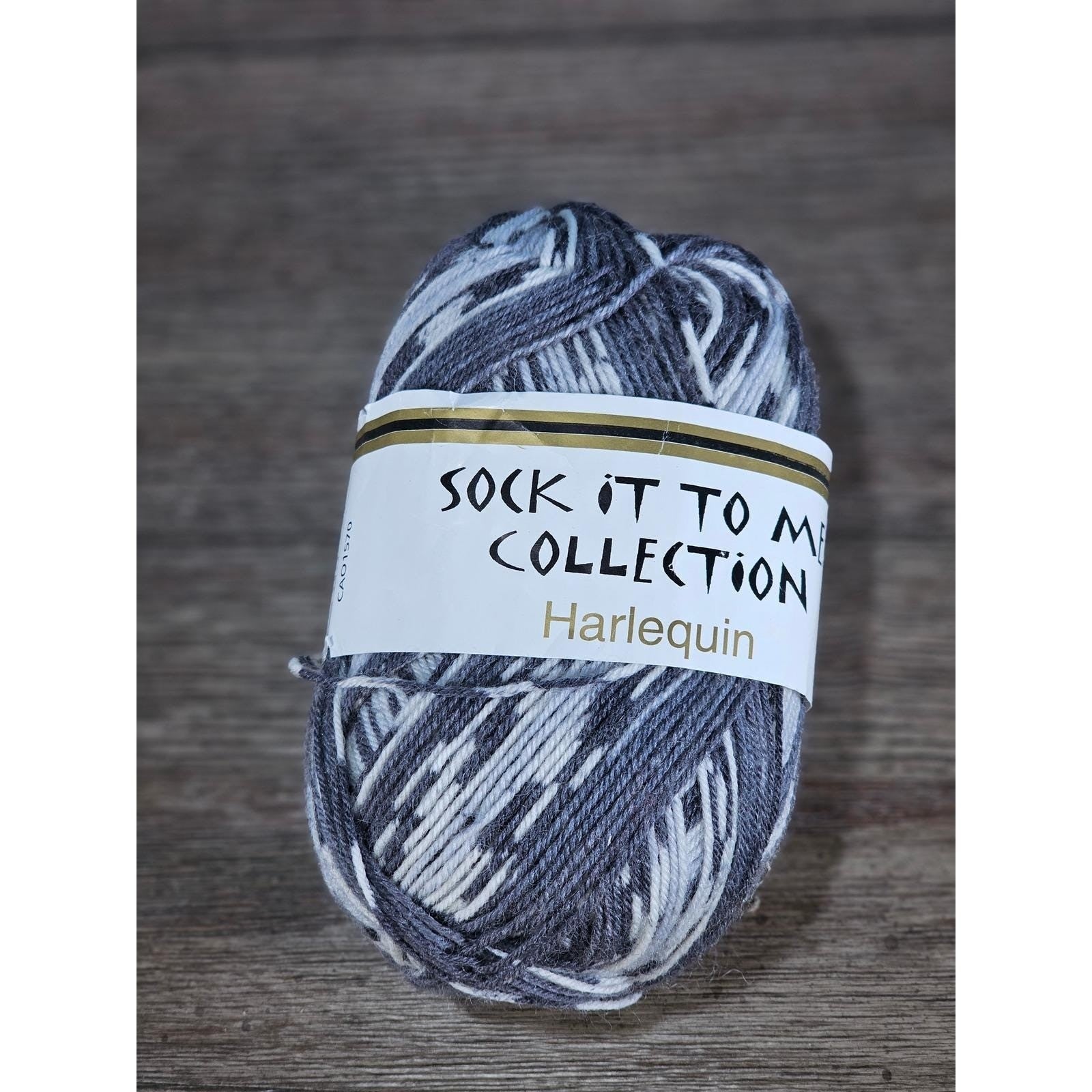 Elann Sock-It Harlequin Sock Yarn 50g Wool Nylon Italy 230 Yards