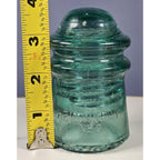 Vintage Hemingray No 9 Blue Glass Insulator May 2 1893