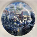 Carl Valente Bedfordshire Evening Sky Plate Poetic Cottages