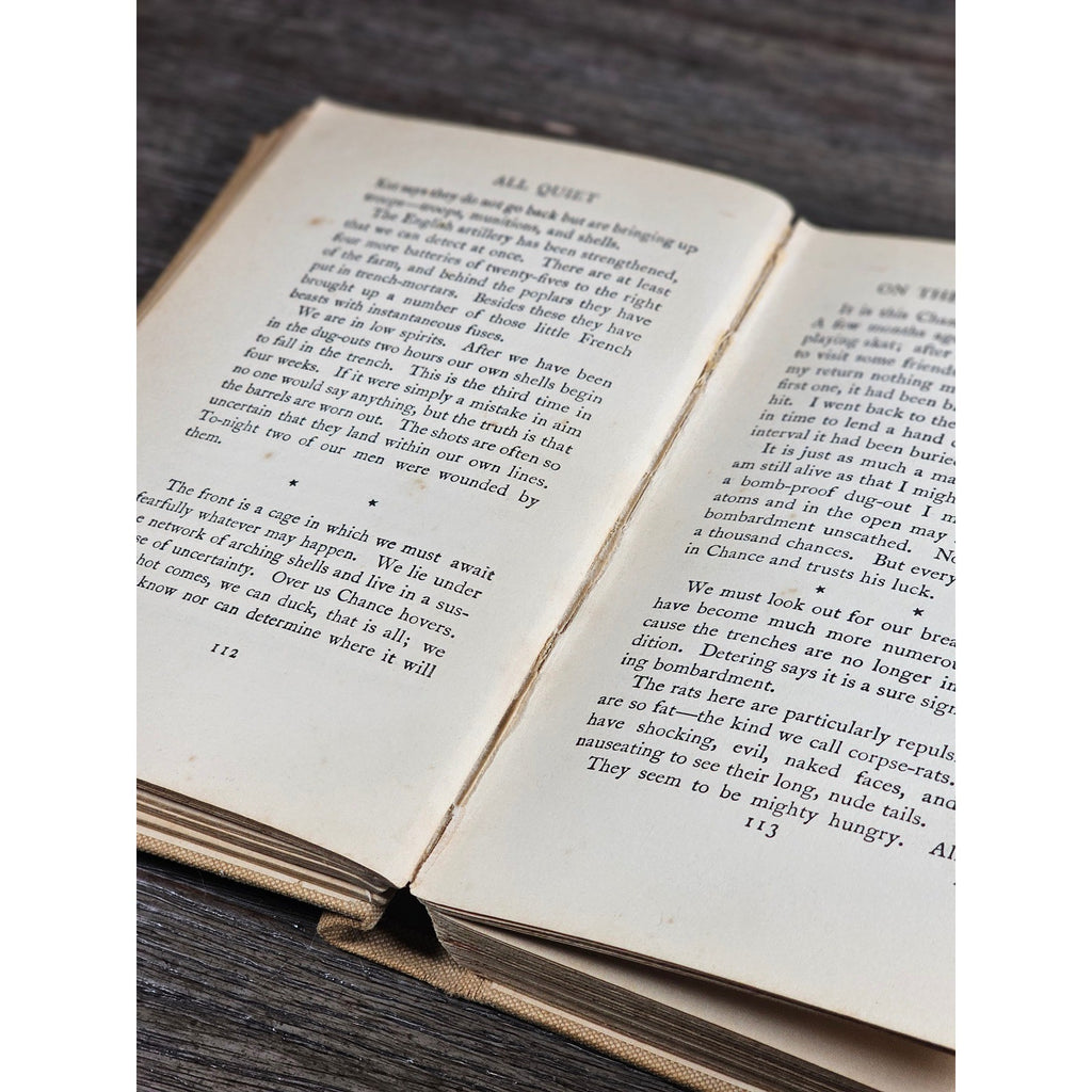 1929 All Quiet on the Western Front Erich Maria Remarque UK HC