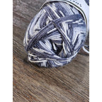 Sock It To Me Harlequin Gray Sock Yarn Wool Nylon Italy 230 Yards