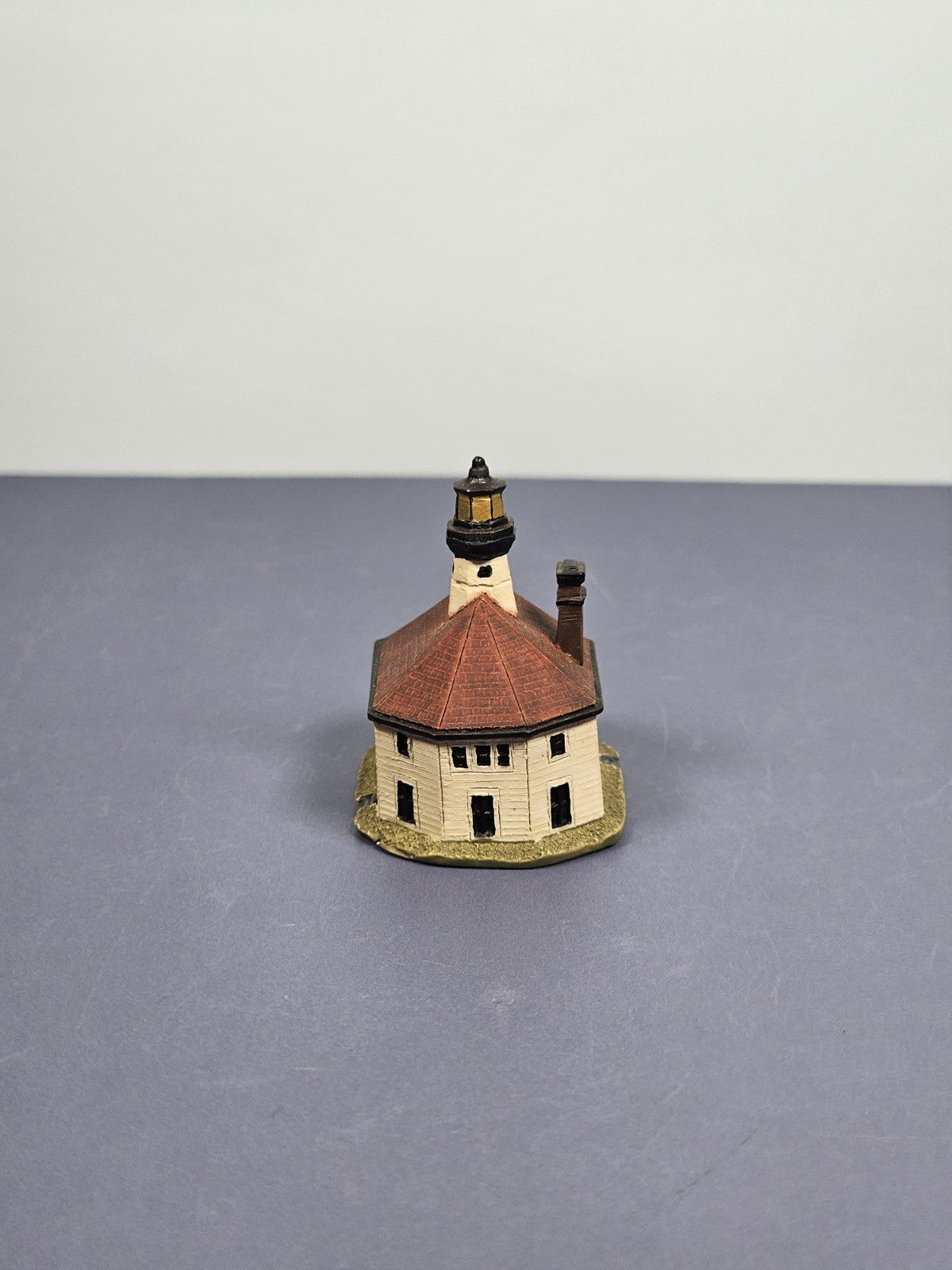 Lenox Miniature Lighthouse Thimble Figurine Eldred Rock Lighthouse Alaska Handcr