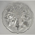 Anchor Hocking Footed Bowl Set Teardrop Dot 1960s Glass