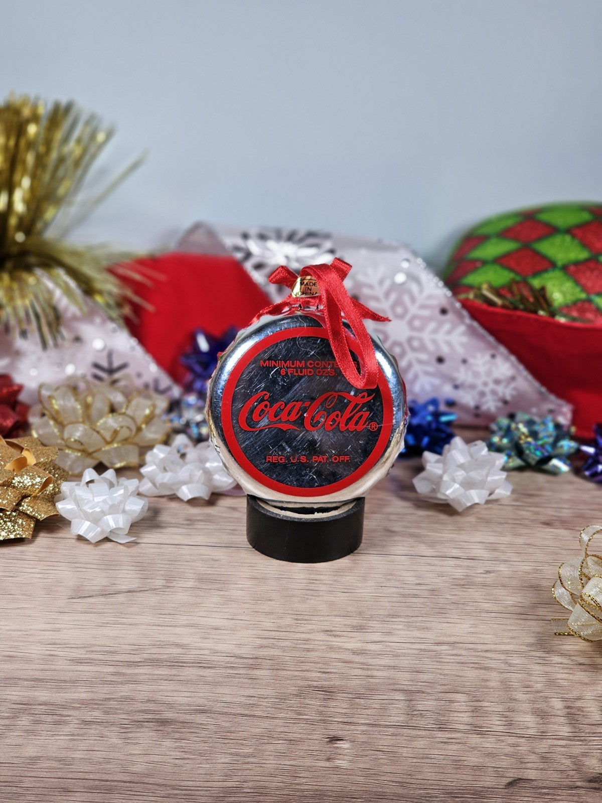 1998 Coca-Cola Trim-A-Tree Polar Bear Christmas Ornament Vintage Holiday Decor