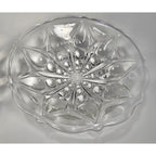 Anchor Hocking Footed Bowl Set Teardrop Dot 1960s Glass