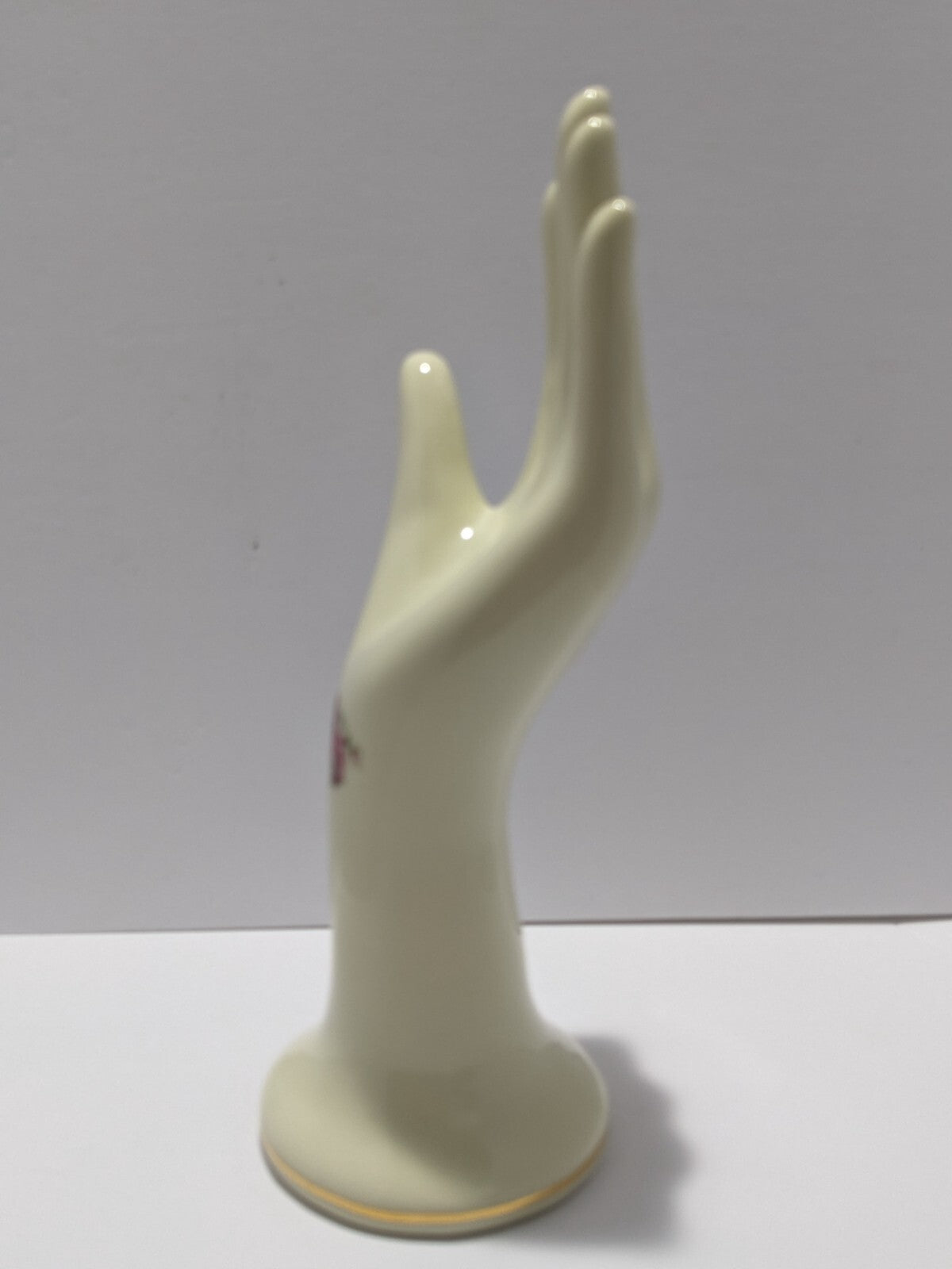 Vintage Formalities by Baum Bros Porcelain Hand with Roses & Gold Trim