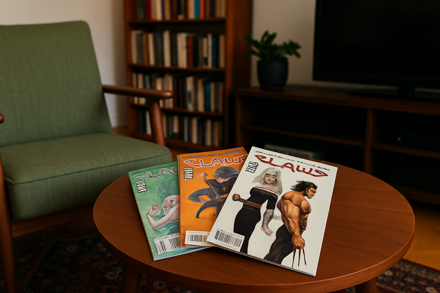 Lot of 3 Comics — Claws Issues #1, #2 & #3 — Marvel Super-Hero Set