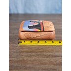 Vintage Hand-Painted Southwest Trinket Box Desert Landscape Signed
