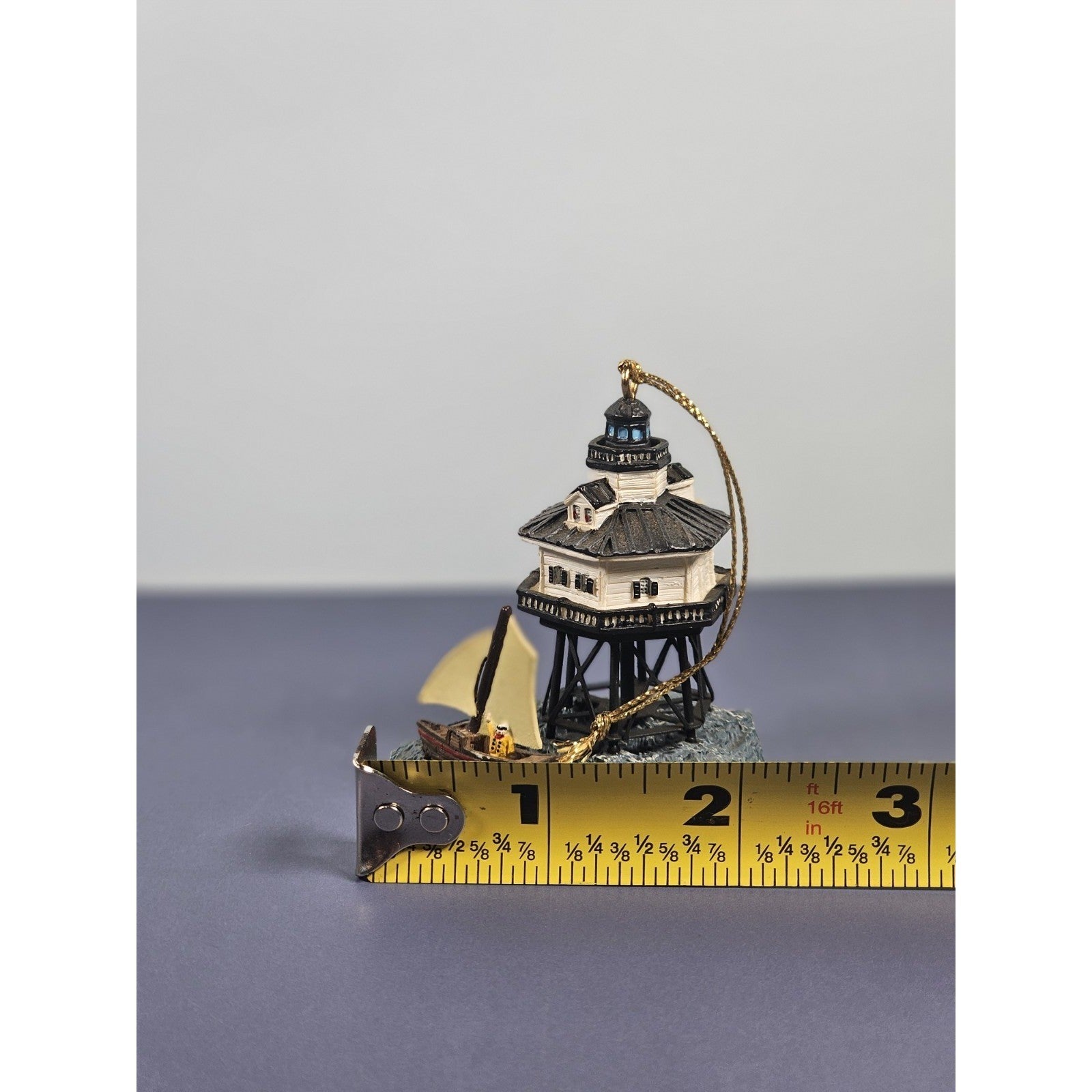 Vintage Middle Bay Lighthouse Ornament by Younger & Associates 1998