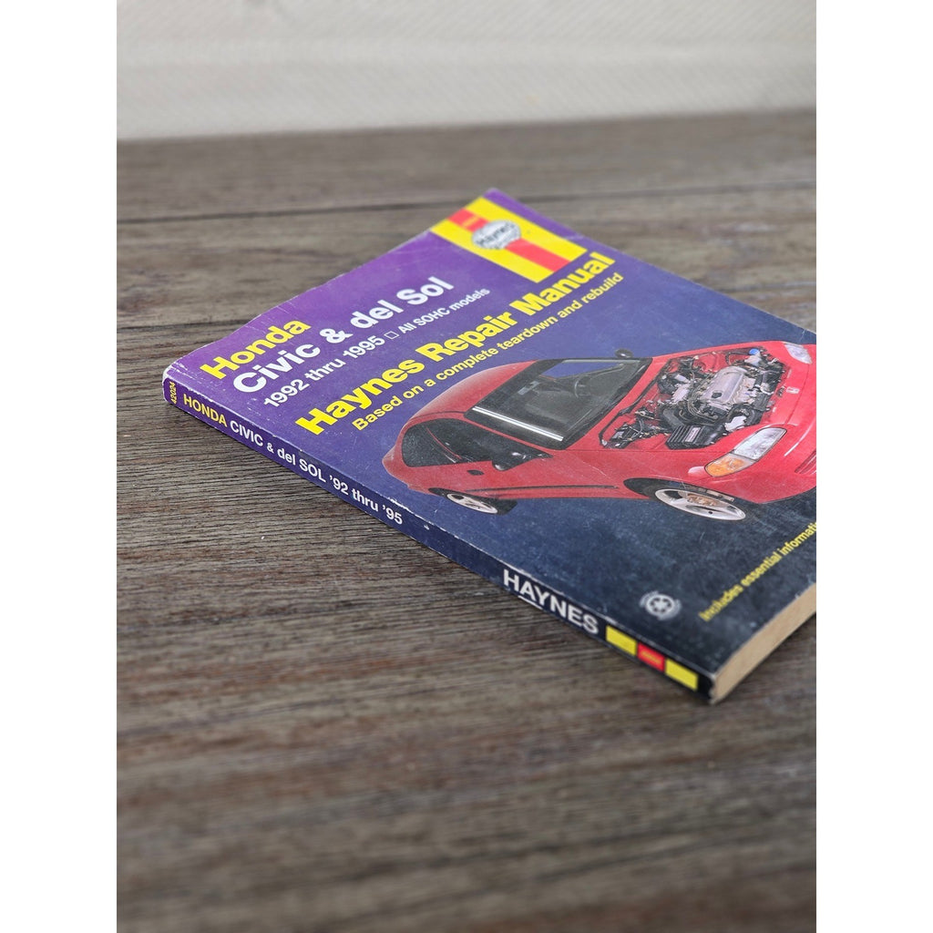 Honda Civic Del Sol Haynes Repair Manual 1992-1995 SOHC Models