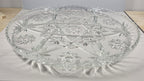 Anchor Hocking EAPC Presscut Star Of David 13.5" Round Glass Serving Tray/Platte