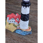 Miniature Lighthouse & Keeper's House Figurine Coastal Nautical Decor