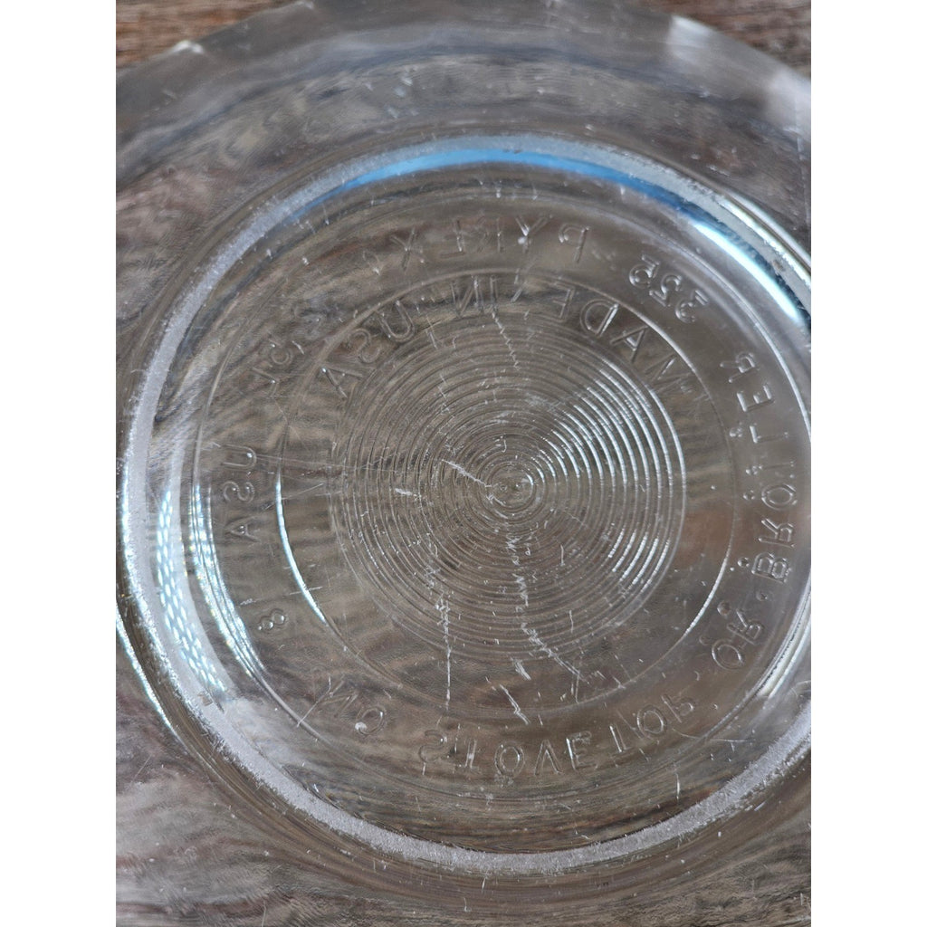 Vintage Clear Glass Mixing Bowl | 9.5" Round Utility Bowl
