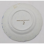Vintage Windmill Boat Bread & Butter Plate Cobalt Blue Gold Trim