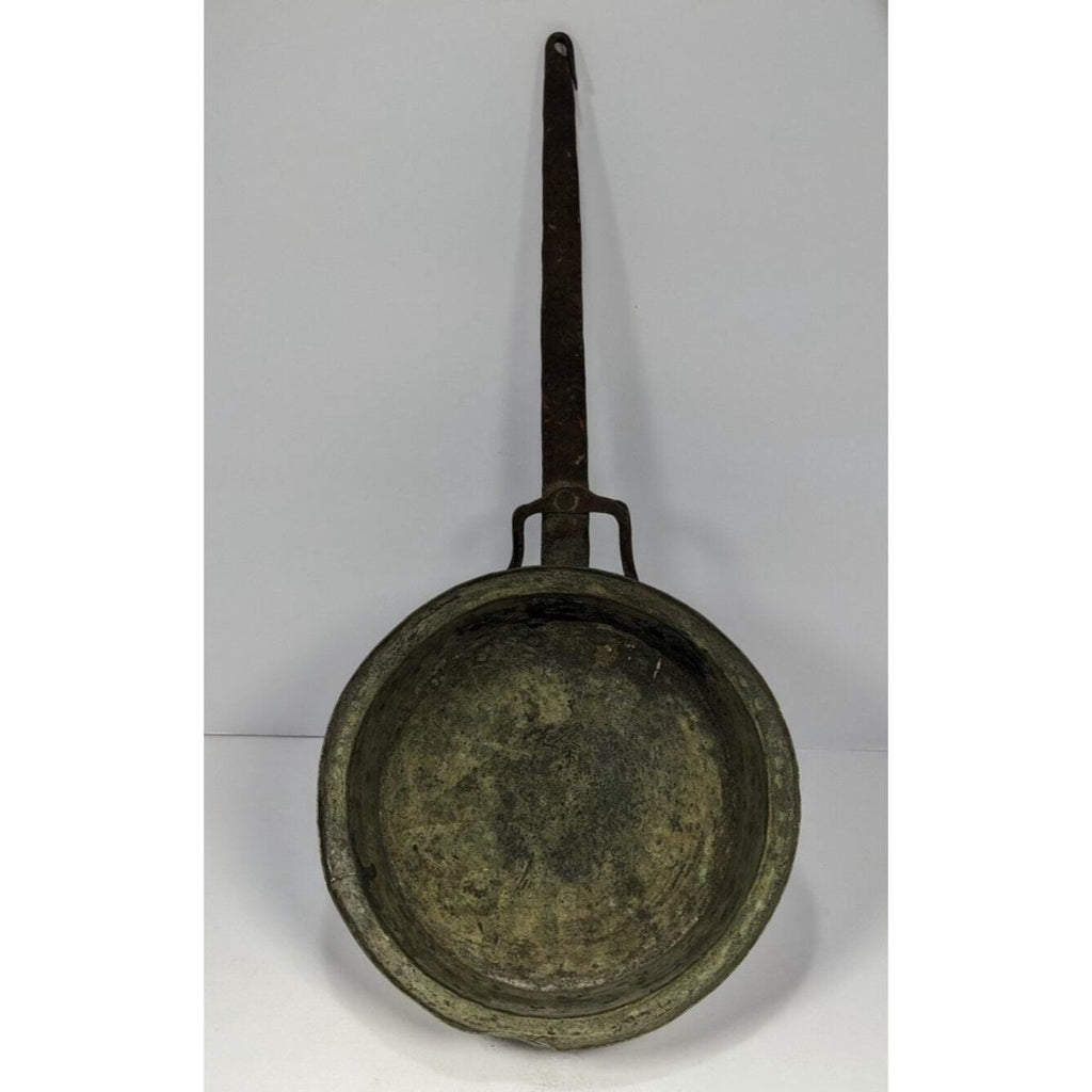 Vintage Copper Saute Pan French Style Copper Pan Wrought Iron Handle