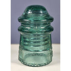 Vintage Hemingray No 9 Blue Glass Insulator May 2 1893
