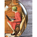 Vintage 1986 Norman Rockwell "The Professor" Plate 8.5" Knowles