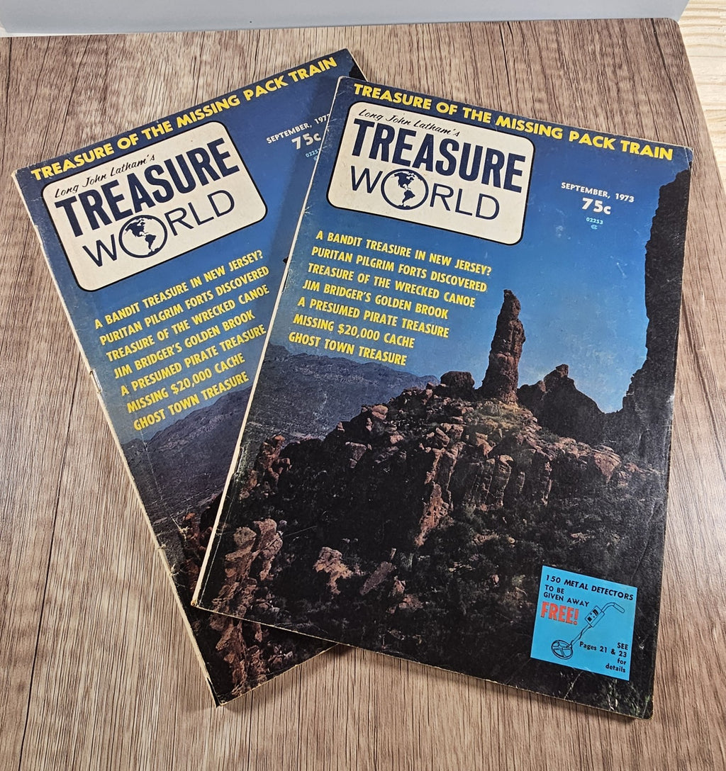 2 × Long John Latham’s Treasure World Magazine – Sept 1973