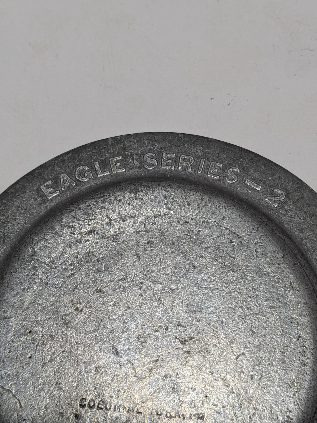 Pewtarex “Eagle Series #2” 1977 Pewter Plate CH Hardware Vintage Embossed Eagle