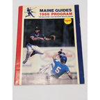 Maine 1986  Guides Baseball Program July 4 Pawtucket Red Sox Insert