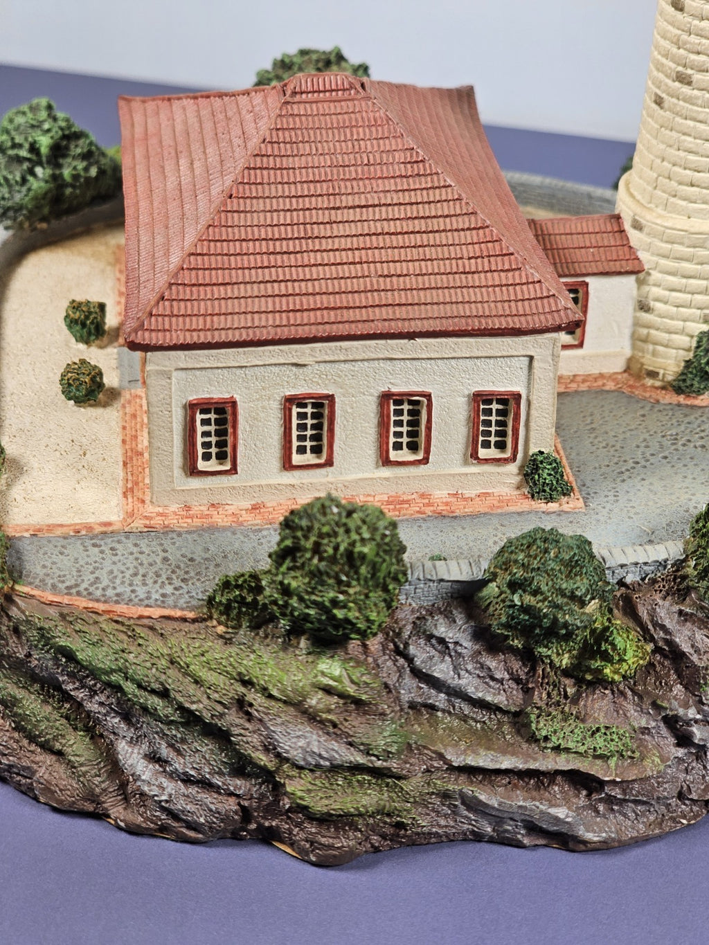 Danbury Mint Calaburras Lighthouse Spain Historic International Lighthouses