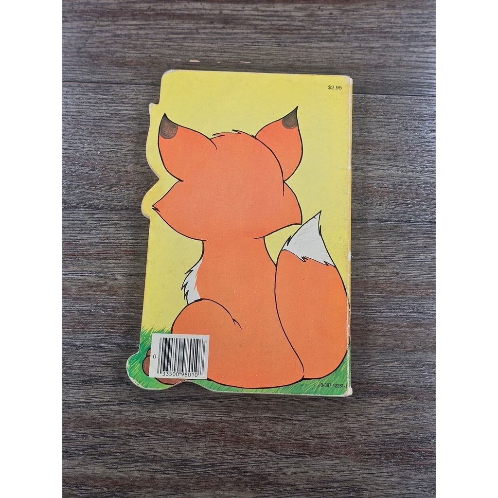 Vintage 1981 Walt Disney The Fox Finds a Friend Golden Sturdy Shape Book Tod