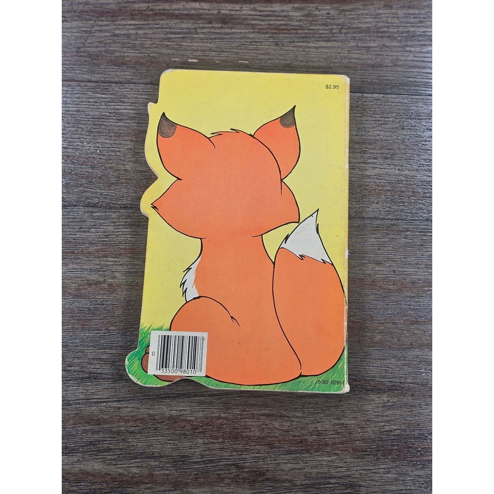 Vintage 1981 Walt Disney The Fox Finds a Friend Golden Sturdy Shape Book Tod