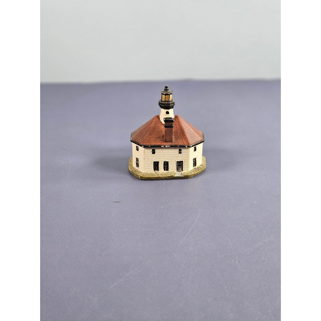 Lenox Eldred Rock Lighthouse Thimble Vintage Miniature Alaska Collectible