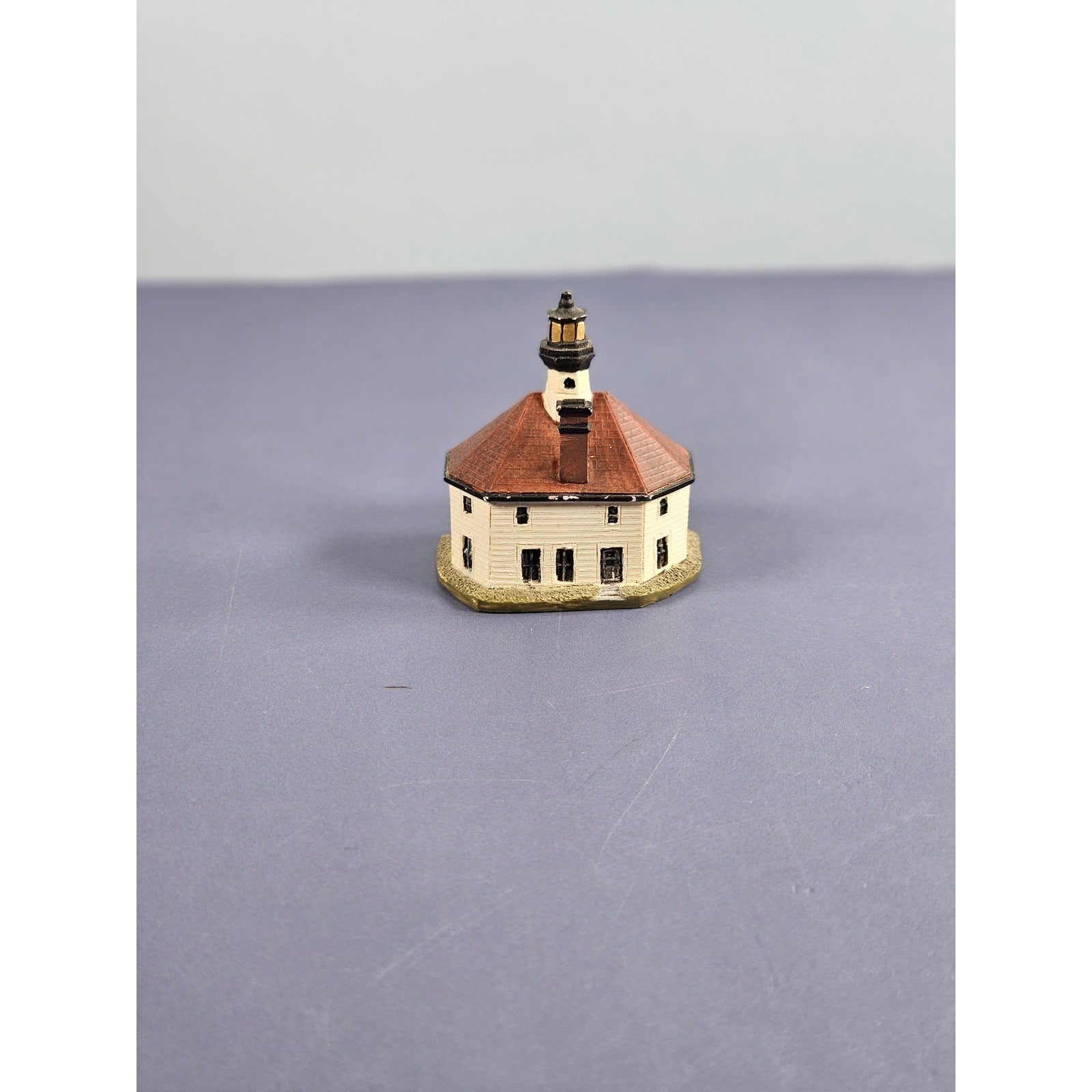 Lenox Eldred Rock Lighthouse Thimble Vintage Miniature Alaska Collectible