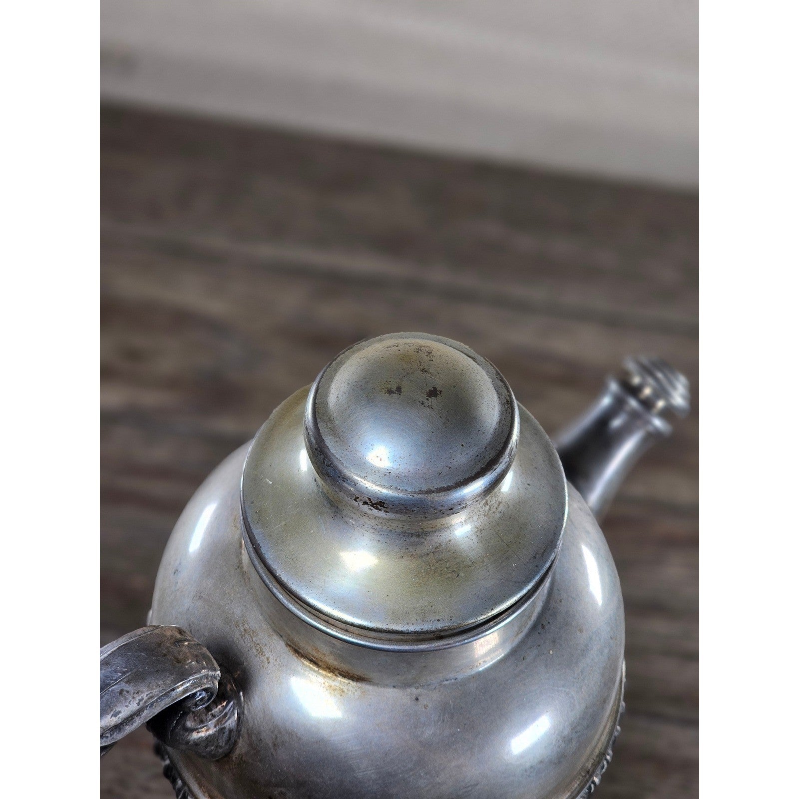 Vintage Silverplate Coffee Pot 12" Tall Ornate Handle Spout