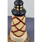 KS Collection Lighthouse Figurine Red Diamond Nautical Decor