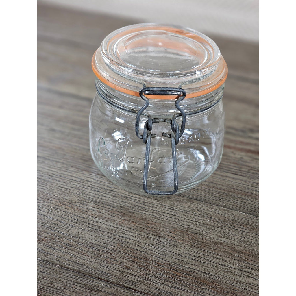 Vintage Le Parfait 0.5L Clamp Lid Glass Jar Made in France