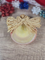 3x4 Sea Shell Angel Ornament with Starfish ~ Coastal Beach Christmas Decor
