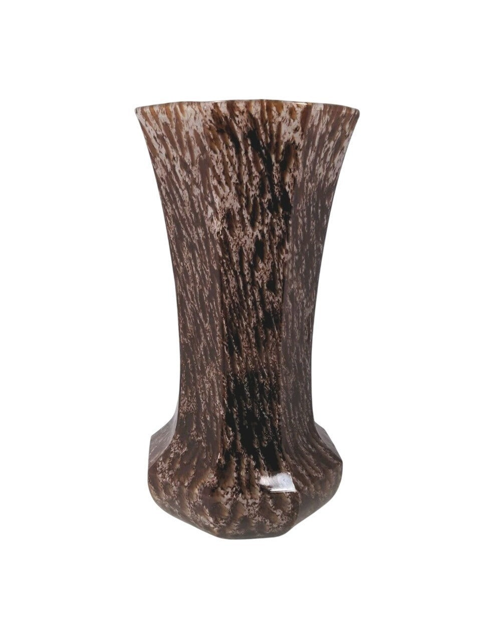 Vintage Red Speckled Glass Vase