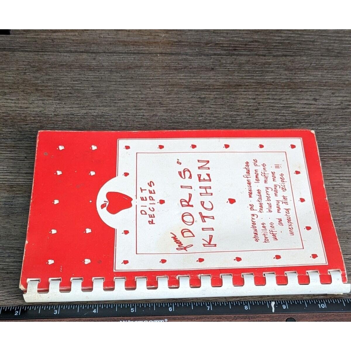 Diet Recipes from Doris Kitchen Spiral Cookbook 1988 Vintage