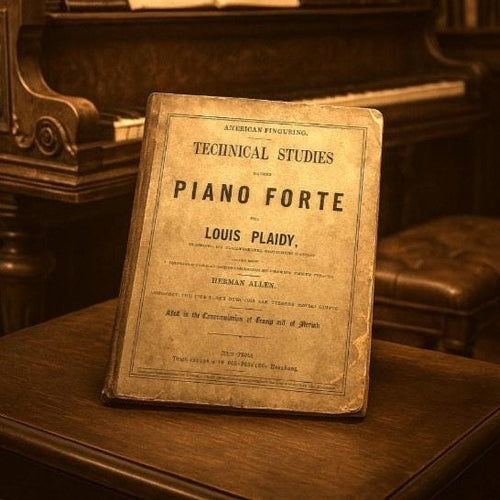 Antique 1865 Technical Studies for the Piano Forte Music Book