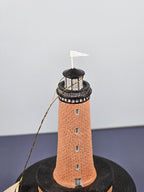 Lefton Lost Lights Franks Island Lighthouse Figurine With Certificate Of Authent