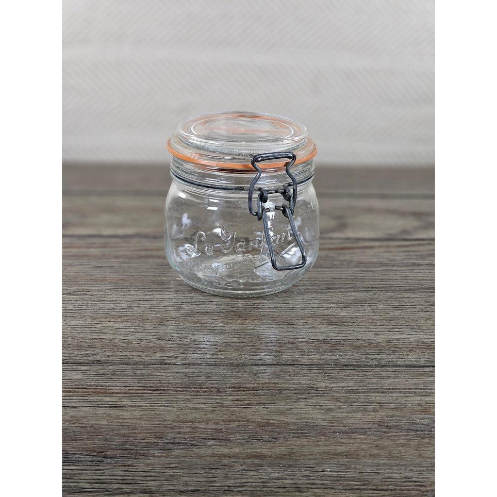 Vintage Le Parfait 0.5L Clamp Lid Glass Jar Made in France