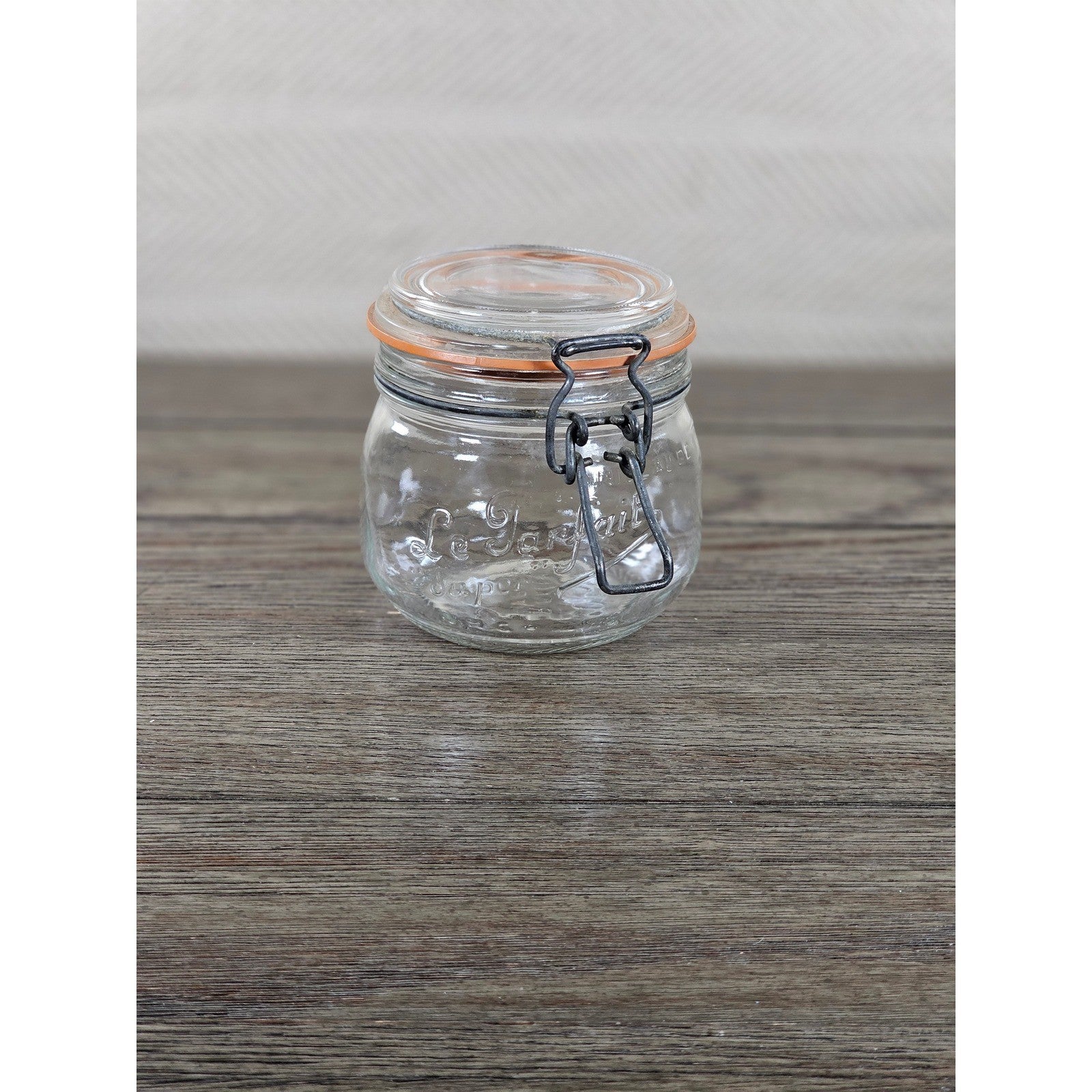 Vintage Le Parfait 0.5L Clamp Lid Glass Jar Made in France